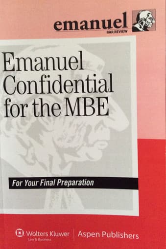 Bar Breaker + Emanuel Confidential for the MBE = $75 2