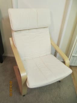IKEA Poang White (armchair) $25 1