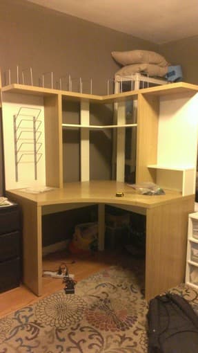 IKEA Corner Desk with Hutch 1