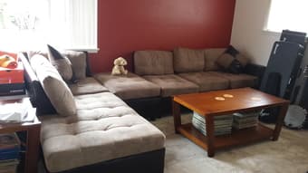 Microfiber 3 piece sectional - $650 2