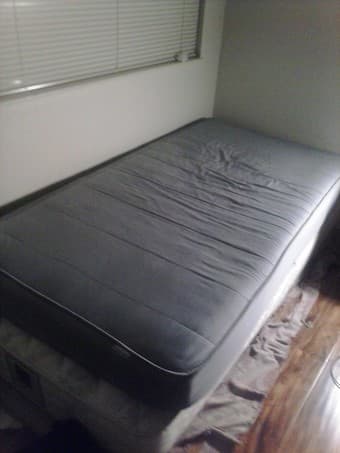 Ikea bed  mattress +Ikea 4-drawer chest only 50$ OBO 1
