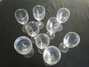 Moving sale update, a bunch of wine glasses for only $8 !!! 1