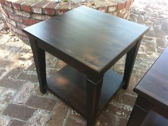 2 mahogany side tables 2