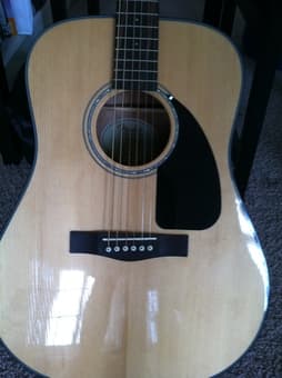 Fender DG-8S acoustic guitar + (a ton of) accessories for $180 2