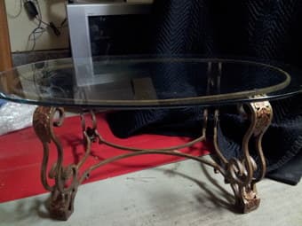 Vintage Glass Table for Sale ($95 obo) 2