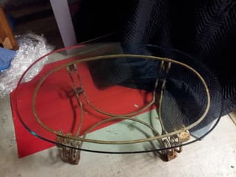 Vintage Glass Table for Sale ($95 obo) 3
