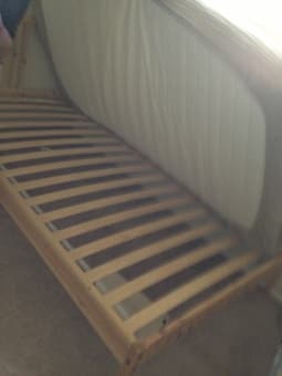 Linon Home Decor Luxor Folding Bed with Memory Foam, almost new, $60 2