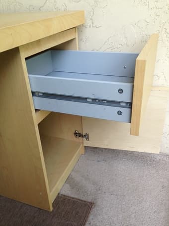Ikea Malm desk and adjustable office chair - $40 2
