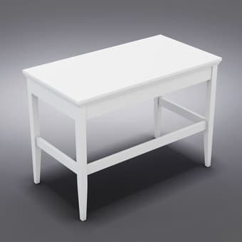 Crate & Barrel Paterson White Desk $120 / IKEA bookcase(2x4) $60 2