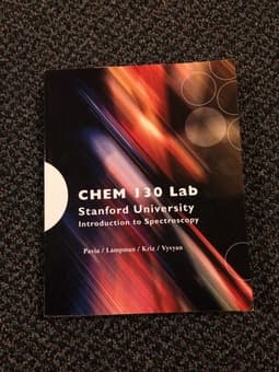 Selling chem 130 lab: introduction to spectroscopy. Pavia 1