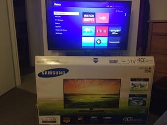 Samsung 40-inch 1080p LED HDTV w/ box $250 1