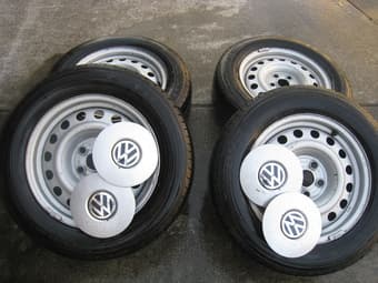 Factory 16" Wheels with Tires from a Eurovan - $450 2
