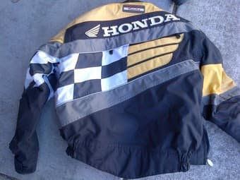 Honda motorcycle jacket and matching 2 piece leathers - $250 1