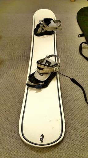Complete snowboard set - boots, bindings, bag - $100 1