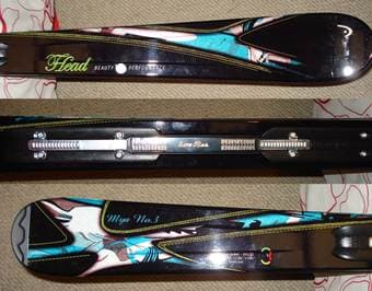 Brand new, never used 2013 HEAD MYA No. 3 skis 156 cm + Mya 9 bindings 2