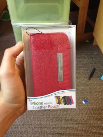 Leather iPhone 4G/4GS Pouch 1