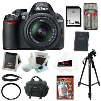 Nikon D3100 SLR + 18-55mm Lens + everything you need $495 1