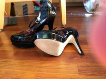 BLACK PLATFORM PUMPS OMG SO CUTE 3
