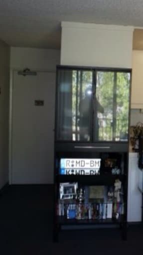 IKEA black-brown storage/display unit 2