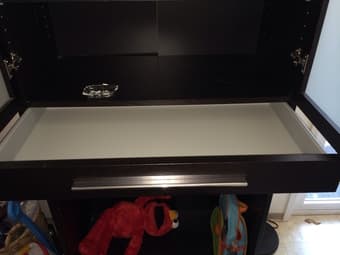 IKEA black-brown storage/display unit 3