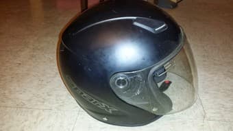 Sparx open face helmet, black, small - $50 obo 2