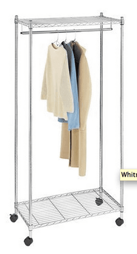Rolling Garment Rack - $40 1