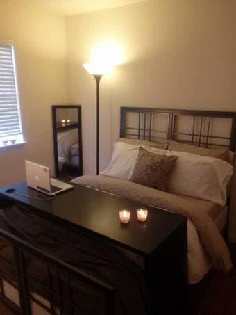 Twin Bedframe, Mattress, and boxspring 1