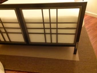Twin Bedframe, Mattress, and boxspring 2
