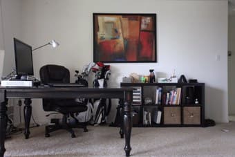 Moving sale - sofa, dinning table, chairs, bookcase, lamp, picture,... 1