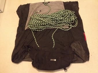 60m maxim climbing rope & metolius rope bag 1