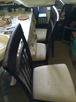 Four padded dining chairs $60 Obo 2