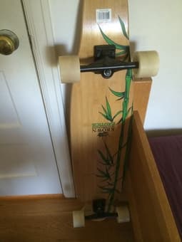 Krown Krex 2 Bamboo Kicktail Complete Longboard, 9x43-Inch 1