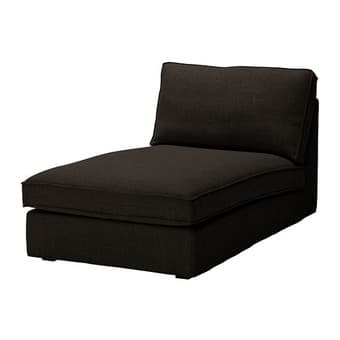 Compact Black Chaise Longue 1