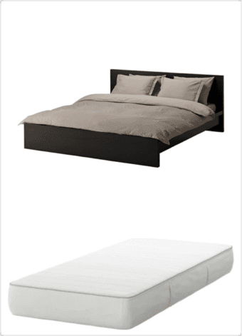 Moving sale - bed, mattress, nightstand, chest, desk, chair, lamp, etc 1