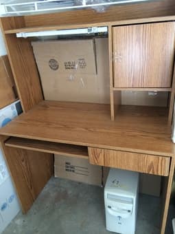 Computer and study desk with built in bookshelf  $40 1