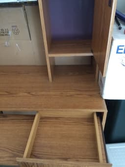 Computer and study desk with built in bookshelf  $40 2