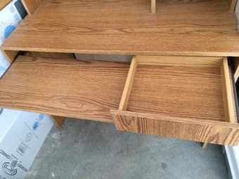 Computer and study desk with built in bookshelf  $40 3