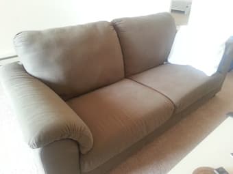 Brown fabric Sofa 1
