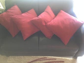 red pillows - $3 1