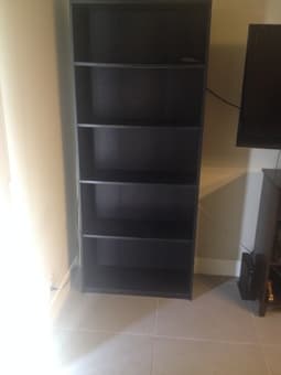 Black bookshelf - $20 1
