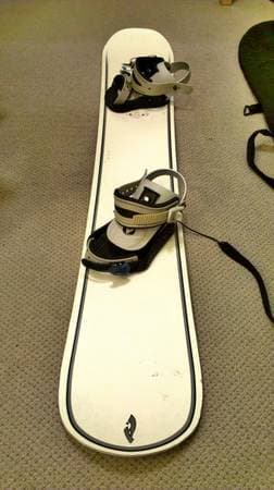 Complete snowboard set - boots, bindings, bag - $100 2