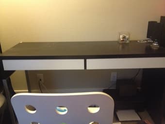 Ikea Micke desk (black and white) - $25 1