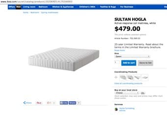 Queen size IKEA SULTAN HOGLA mattress asking 200 (original 479+tax) 1