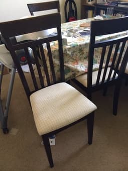 Set of four padded dining chairs or best offer - $20 (palo alto) 2