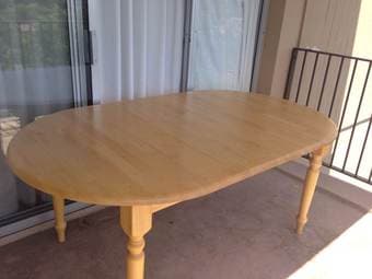 Extendable Dining table, Solid Maple, Excellent Condition - $80 2