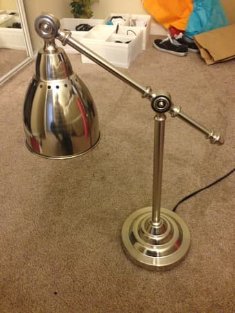 Table lamp, pillows, printer and bed foundation for sale 1