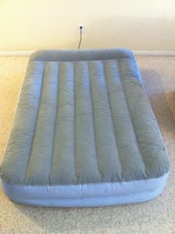 Raised Air Bed with Pump $45 2
