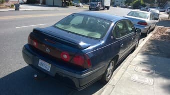 2001 Chevrolet Impala deep-blue, 140K miles, v6 3.8L, $2500 OBO 2