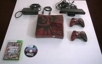 Xbox 360 Gears of War 3 LE 320GB Console w/ 2 Controllers + Kinnect 1