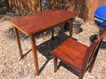 Foldable dining table w/ 2 chairs $70 OBO 2